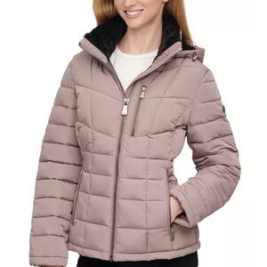 Calvin Klein Women's Puffer Jacket - Taupe - NWT